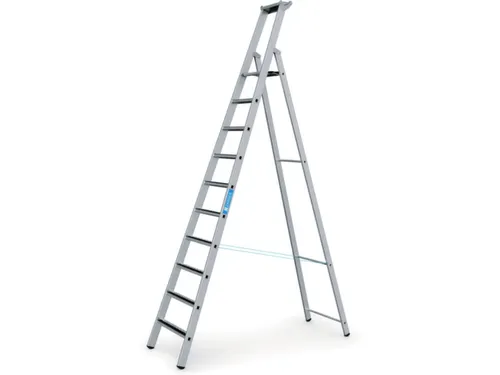 veiligheidsladder,eenzijdig,10treden m. R13-laag,stand H 2,64m