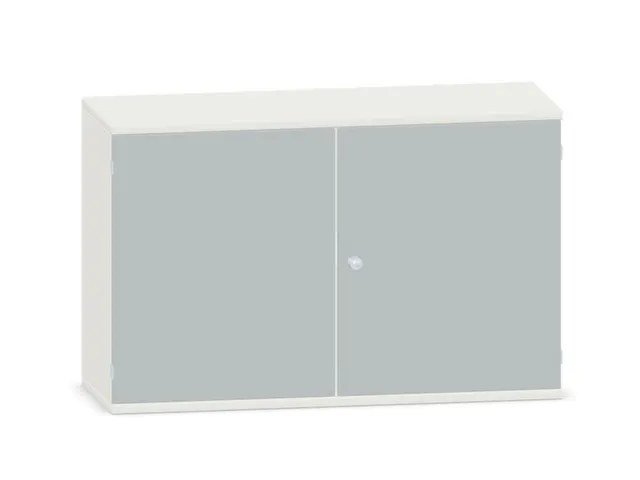 kantoorkast,HxBxD 770x1200x430mm,decor romp wit,decor front lichtgrijs