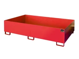 stellingopvangbak,opvangvol. 1000l,HxBxD 505x2150x1300mm,staal,RAL3000