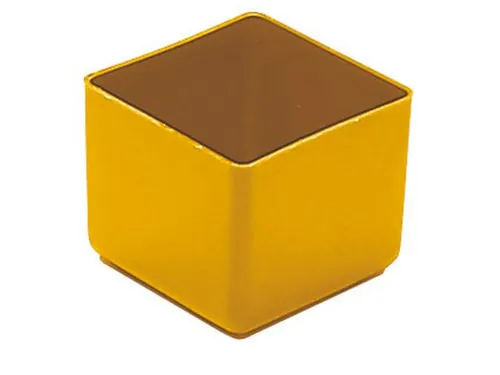 Inzetbak HxLxB 40x49x49mm Polystyreen Geel 50 stuks