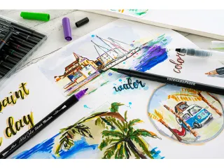 Sketch marker Eberhard Faber 24 stuks assorti kleuren - 4