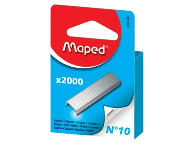 Maped Agrafes N° 10, Boîte De 2.000 Agrafes