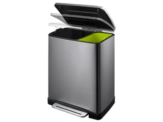 E-Cube recycling pedaalemmer 28+18 Liter Zwart Staal - 2