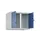 opzetkast,v. locker voor scheiding van kleding,2vak.,vak B 300mm