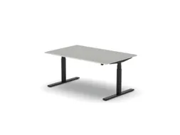 Elektrisch ihv bureau HxBxD 640-1300x1600x1000mm blad grijs