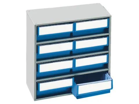 Bakkenunit Bxhxd 400X395X300Mm 8Bakken Blauw Behuizing Ral7035