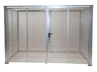 Gasflessendepot 104 Gasflessen 2060x3100x2100mm Staal/draadgaas - 1