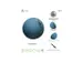Ergoball ergonomische zitbal blauw Ø 65 cm.
