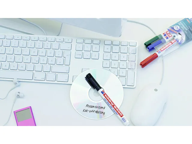 Cd marker edding 8400 rond zwart 0.5-1.0mm