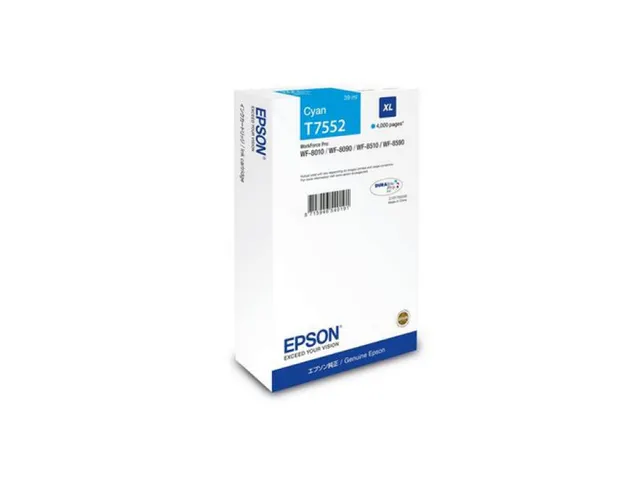 Epson C13T75524N inktcartridge Hoog XL rendement Cyaan