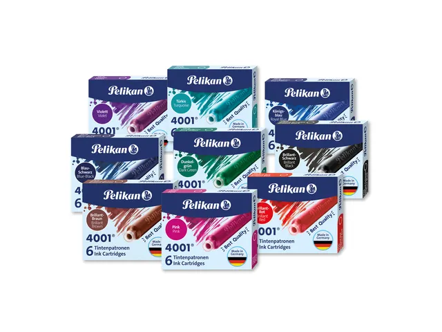 Inktpatroon Pelikan 4001 roze 6 stuks