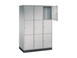 grootvolume-lockersysteem,HxBxD 1950x1220x600mm,3x3vakken,cil.-slot - 1
