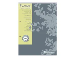 Cursusblok Clairefontaine Forever Calligraphe A4 ruit 5x5mm 2-gaats 20