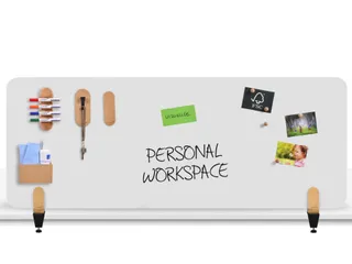 Bureauscherm Elements whiteboard 60x160cm klemmen - 2