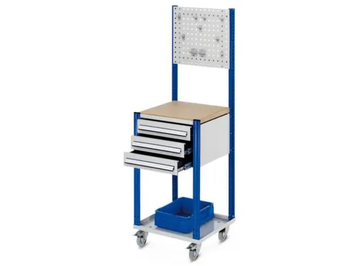 Verrijdbaar Werkstation 1730x500x500mm Met Geperforeerde Plaat