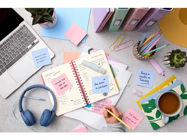 Bloc-mémos Post-it 3M 73x73mm rose transparent