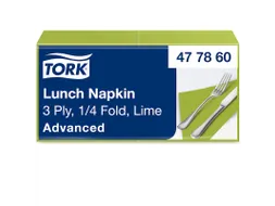 Tork 477860 Soft Lunchservet Advanced Limoen 33x33cm