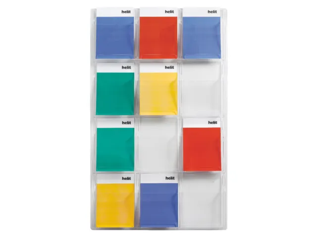 wandfolderhouder,HxBxD 1260x766x51mm,v. 12xDIN A4