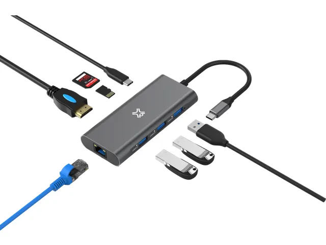 Xwh-Hub8-13 Xtrememac Type-C Hub