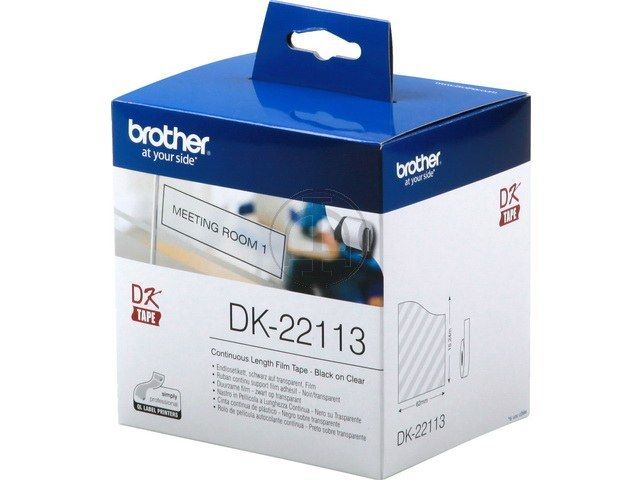 Dk-22113 Brother Pt Ql 550 Etiketten Transparant 62mm | LabelprinterEtiketten.be