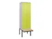 locker voor scheiding van kleding,HxBxD 2120x600x815mm,2vak