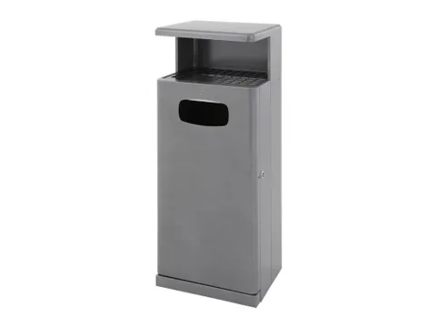 Buitenafvalbak met afdak 55 liter Antraciet