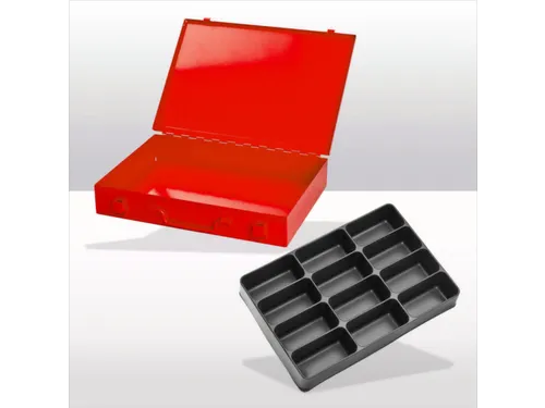 assortimentskoffer,HxBxD 50x335x240mm,12vakken