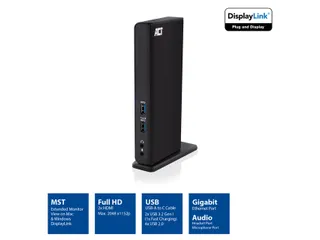 Dockingstation ACT USB-C Dual Monitor met laadpoort - 4