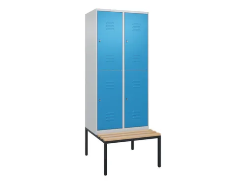 Dubbeldekse dekenkist,HxBxD 2120x800x815mm,2x2vak.,vak B 400mm