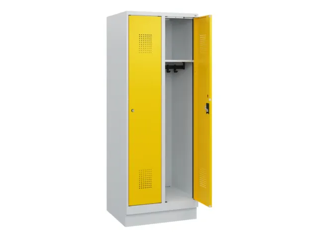 schoollocker,HxBxD 1630x600x500mm,2vak,vak B 300mm,cil.-slot,sokkel