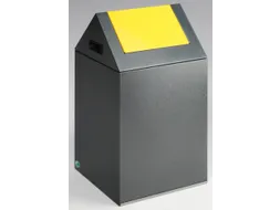 Afvalverzamelaar Zelfblussend 43 Liter 600X320X320Mm Klemring Geel