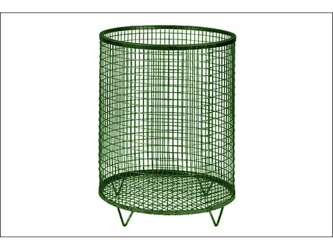 Afvalbak Van Draadgaas 118 Liter Vloeropstelling Draadgaasbodem Groen