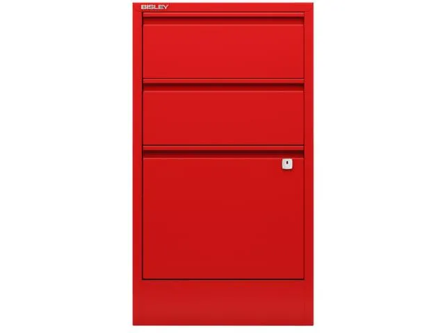 hangmappenkast HxBxD 672x413x400mm 2laden 1hangmappenframe rood