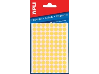 Apli Ronde Etiketten Ø8mm Fluorgeel - 1