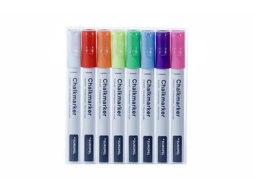 Krijtstift Europel 1-3 mm assorti etui 8 stuks