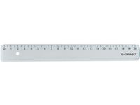 Liniaal 20 Cm Kunststof Transparant