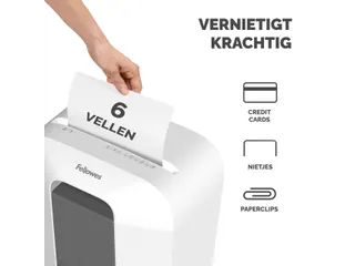 Papiervernietiger Fellowes LX25 4x37mm wit - 8