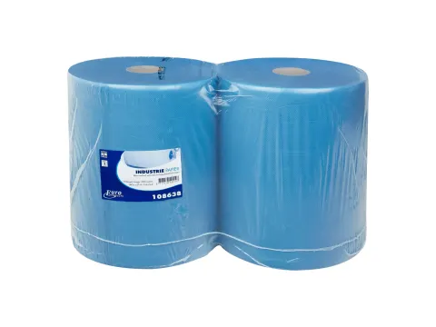 Poetspapier 108638 Euro perforatie REC blauw 2-Laags 2 Rol