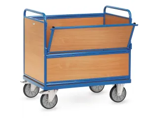 Bakwagens Met Houten Wanden 2872 600kg 1000x700mm Ral5007 - 1
