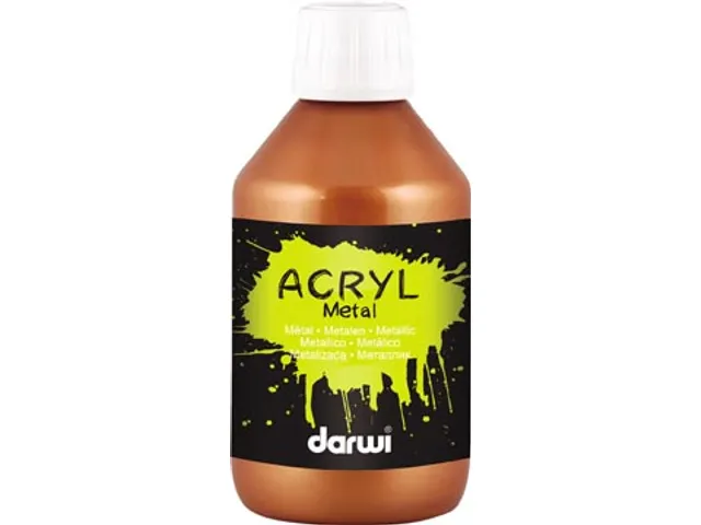 acrylverf Metal effect, flacon van 250 ml, brons