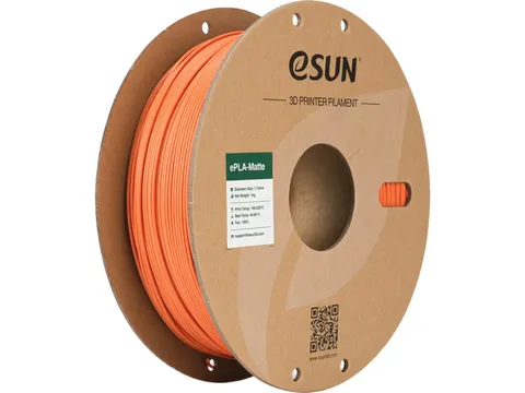 eSUN 3D printer Filament ePLA-Matte 1,75mm Mandarijn Oranje 1kg