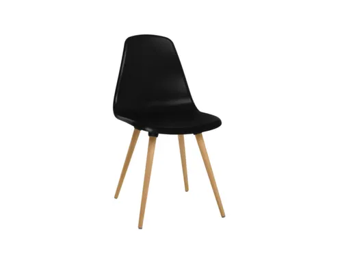 Bezoekersstoel,4Voeten Beuken,Zitschaal Kunststof Zwart