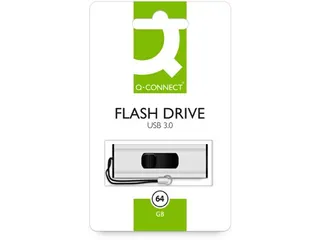 Q-Connect USB-stick 64GB USB 3.0 met schuifmechanisme Zilver - 7
