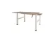 Dextro Slinger Duo zit/sta Bureau 120cm frame Wit blad Havana