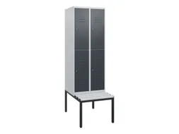 Dubbeldekse dekenkist,HxBxD 1950x600x815mm,2x2vak.,vak B 300mm