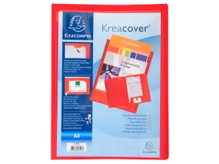 Presentatiemap Soepel PP Kreacover A4 Rood - 2