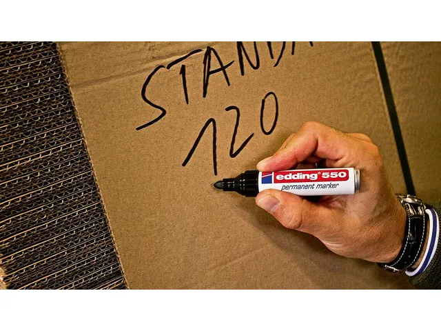 Marqueur edding 550 Pointe ogive 3-4mm noir