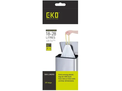 EKO Afvalzak type F1 18 - 28 liter Doos 24 x 20 zakken
