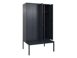 locker voor scheiding van kleding,HxBxD 2120x1200x815mm,4vak - 2