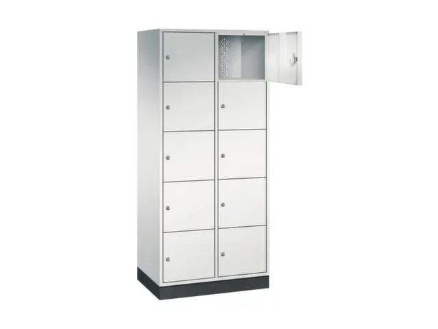 grootvolume-lockersysteem,RAL 7035,HxBxD 1950x820x500mm,2x5vakken